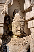 Ananda temple Bagan, Myanmar. Dvarapala statues on either side of temple entrances. 